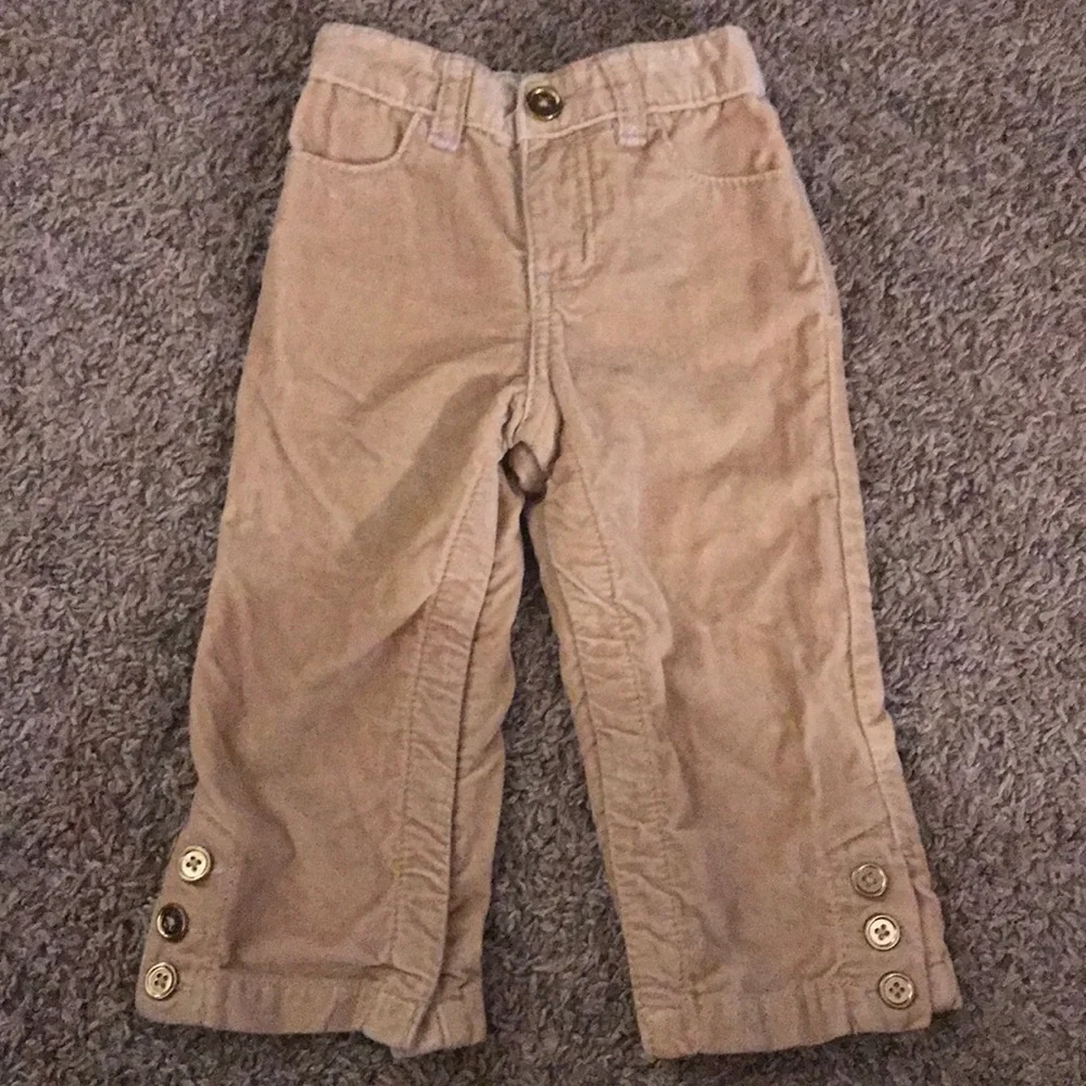 Baby Gap Thick Tan Velvet Feeling Pants